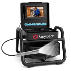 Sanyipace Sewer Camera 5 IPS HD Pipe Inspection 32GB DVR
