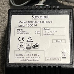 NEW Sensormatic 0300-0914-03 Rev F Universal Transformer 100/120V 220/230