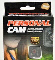 One Tekno Personal Cam 1x1x1 Inch Motion Activated Full HD 720P Security Camera
