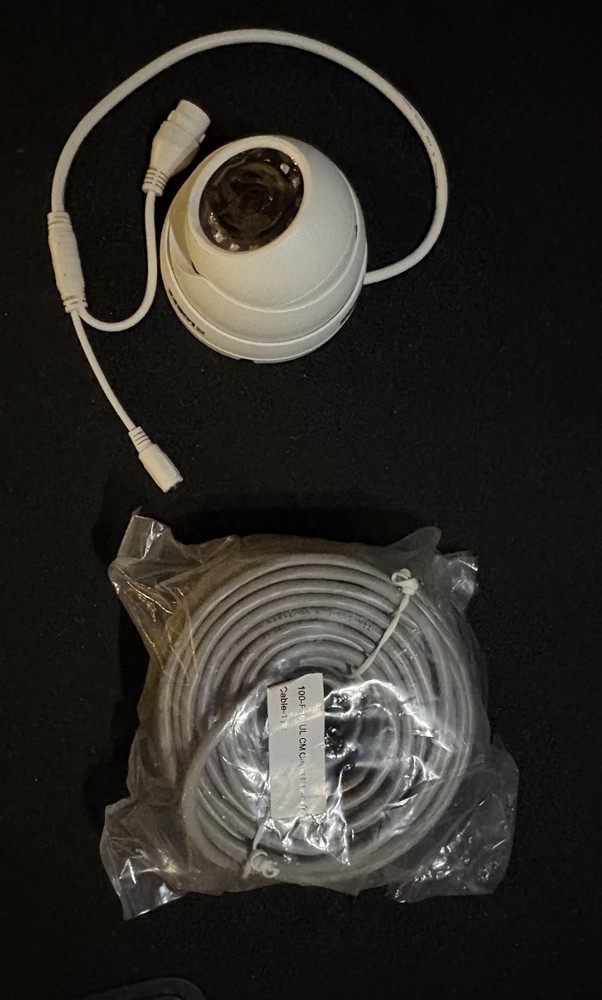 4MP IP Eyeball Dome Camera 100ft Ethernet Cable