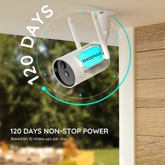 BOIFUN Outdoor 2K Security Camera Wireless Home WiFi Battery CCTV System,Alexa