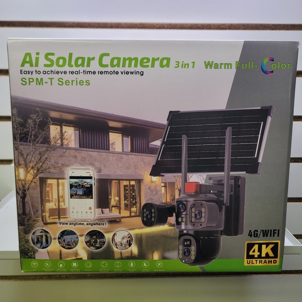 Ai Solar Camera 3 In 1 4G /wifi 4K Ultra HD Home Security Camera Wireless