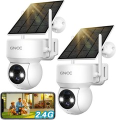 Solar Security Camera Outdoor, 360° View, WiFi, Color Night Vision