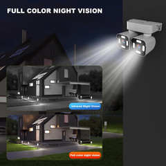 Dual Lens Outdoor Cameras 2.5K/5MP House Cameras Wired Plug-in | Wireless WiFi C