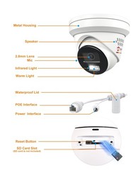Anpviz 8MP 2-Way Audio PoE Camera Active Audio Alarm Security Camera Outdoor
