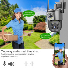 2 Pack Wireless WiFi IP Camera V380 Pro APP Control Dual Lens PTZ Security Cam