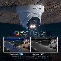 VIKYLIN Mini Dual light Color+IR 5MP Security POE Camera CCTV Built in MIC Onvif