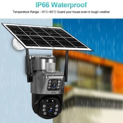 2/4PCS WIFI Solar Battery Outdoor 4MP HD Wireless Security Camera 2Way Audio USA