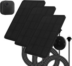 High Efficiency Solar Panel for Blink Outdoor 4 – 3 Pack with Waterproof Design