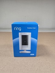 Ring Battery Outdoor Cam Stick Up Camera White New Sealed
