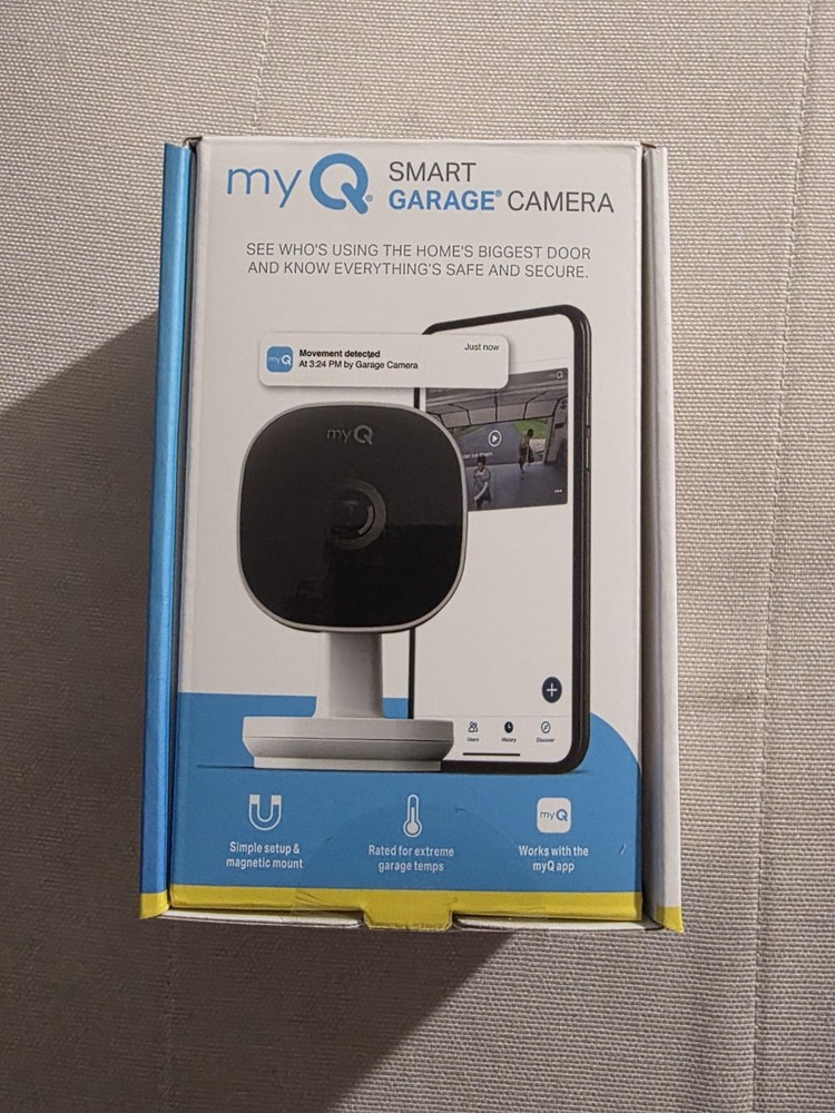 Chamberlain myQ Smart Garage HD 1080p Indoor Wi-Fi Security Camera – White