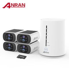 ANRAN 2K HD Security Solar Battery Outdoor Security Camera System Wireless WIFI