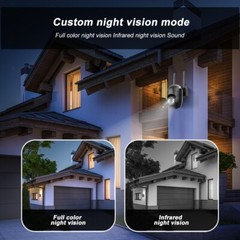 5MP Wireless WiFi Security Camera PTZ Home Surveillance 2-Way Audio Motion