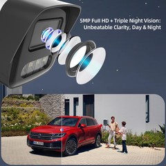 8CH 5MP Security Camera System NVR 5MP PoE IP Camera Wired Night Vision 2TB HDD