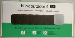 Blink Outdoor 4 XR – 6 Wireless Security Cameras + Sync Module Range 400Ft New