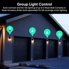 2K HD Bulb Cam Security Camera with Color Night Vision & Motion Detection (2 Pac