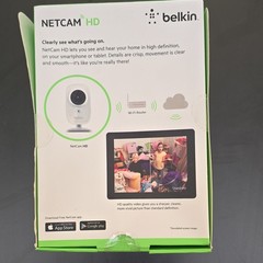 Belkin NetCam HD 720p Indoor Wi-Fi IP Camera Night Vision White iOS/Android