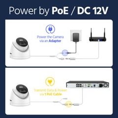 ANNKE 5MP Wireless Audio Recording Outdoor CCTV Security IP Camera for N48WHS