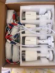 OOSSXX 5MP Definition Wired Security Camera System Outdoor Home Video Surv.