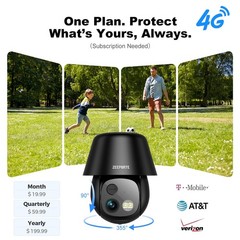 4G LTE Cellular Solar Security Cameras Wireless Outdoor, No WiFi Ultra Solar …