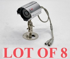Q-See QD28414 QD28414W Weatherproof Day and Night Color CCD Camera LOT 8
