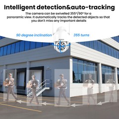 ANRAN 5MP Wireless PTZ Security Camera System Outdoor Audio Color Night Vision