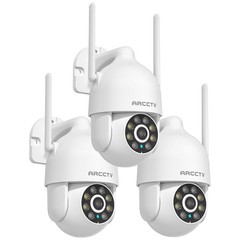 ARCCTV Audio Wireless PTZ Security Camera System Outdoor WIFI Color Night Vision
