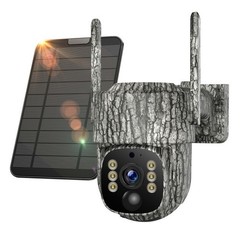 4G LTE Security Camera No WiFi with SIM Card 2.5K Smart Solar Powered Wireless