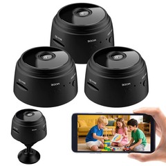 3Pack Mini Wireless Security Camera, Bluetooth 1080P HD WiFi Camera for Home/…