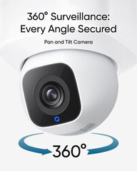 eufy Security Floodlight Camera E30 2K HD Outdoor Cam 360° P&T AI Detect|Refurb