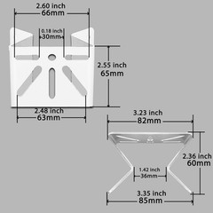 Metal Corner Mount for Eufy, PTZ Camera Wide 270° View, Spray Coated Antirust