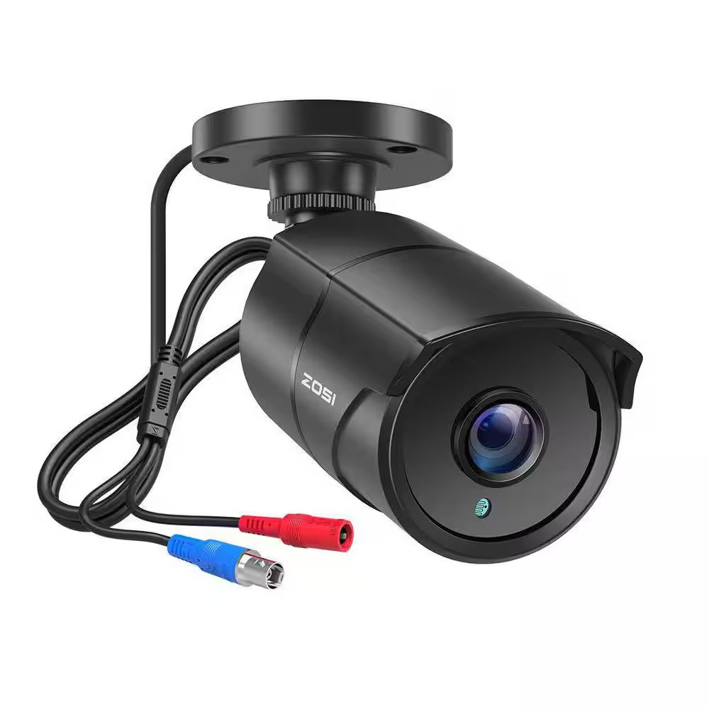 1080P Full HD TVI Hardwired Home Security Camera with Audio Recording 120 Ft. Ni