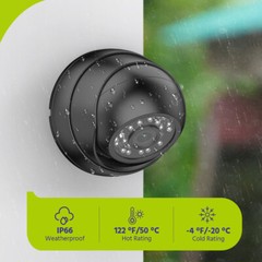 SANNCE 2MP 1080P 4in1 Home Dome Security Camera Night Vision Outdoor CCTV IP66