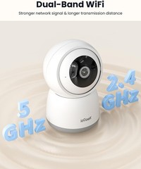 2PCS ieGeek 5G&2.4G WiFi Security Camera,indoor Baby Monitor Pet Cameras Dog Cam