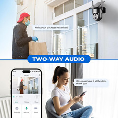 4G LTE Cellular Solar Security Cameras Wireless Outdoor,No Wifi Cameras for Home