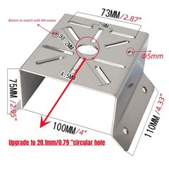 Coolotic CCTV Security Camera Corner Mount Bracket, Stainless Steel Wall Corn…