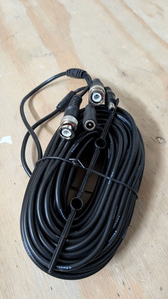 Swann extension cable 60ft; NEW old stock; $100 for 17 pcs