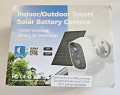 Solar Security Camera Wireless Outdoor, 2PCS 4MP, HD/WiFi, Motion Detection, AI