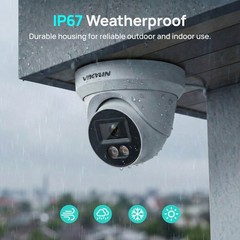 NEW VIKYLIN Dual light Color+IR Network 5MP Mini Camera MIC Onvif Outdoor/Indoor