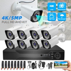 5MP Lite 8CH DVR 1080P Security Camera System Kit Outdoor Home CCTV Night Vision