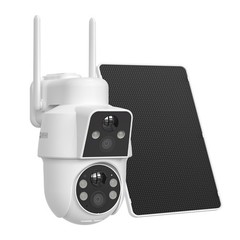 ANRAN Dual Lens Solar Security Camera Outdoor Wireless 360° View WiFi IP Cameras
