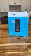 myQ Home Entry 3-in-1 Video Smart Lock Biometric Camera Doorbell Black NEW