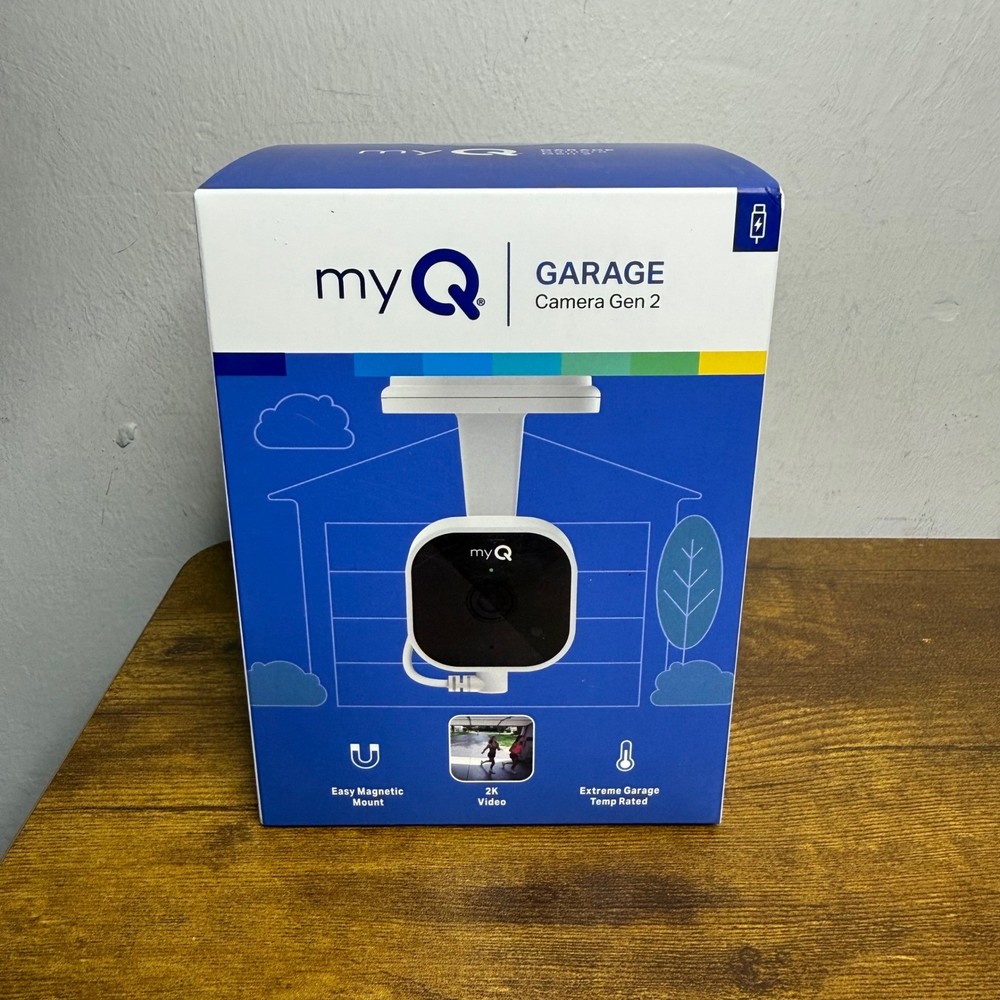 myQ Garage Camera Gen 2 2K Video Magnetic Mount Smart Home Security MYQ-SGC2WCH