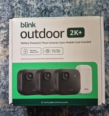 Blink Outdoor 2K+ Wireless Security Night Vision 3 Camera’s Audio In Out Door