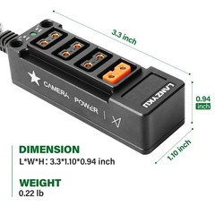 12V Regulated P-Tap D-Tap Splitter for ARRI|RED|Sony|Teradek |Smallhd|DJI|TIL…