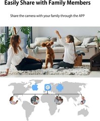VIMTAG Cameras for Home Security 2.5K – Indoor/Outdoor Plug-in Black&White