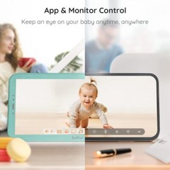 BOIFUN 2K WiFi Indoor Security Camera Wi-Fi 5 Inch Baby Pet Monitor Night Vision
