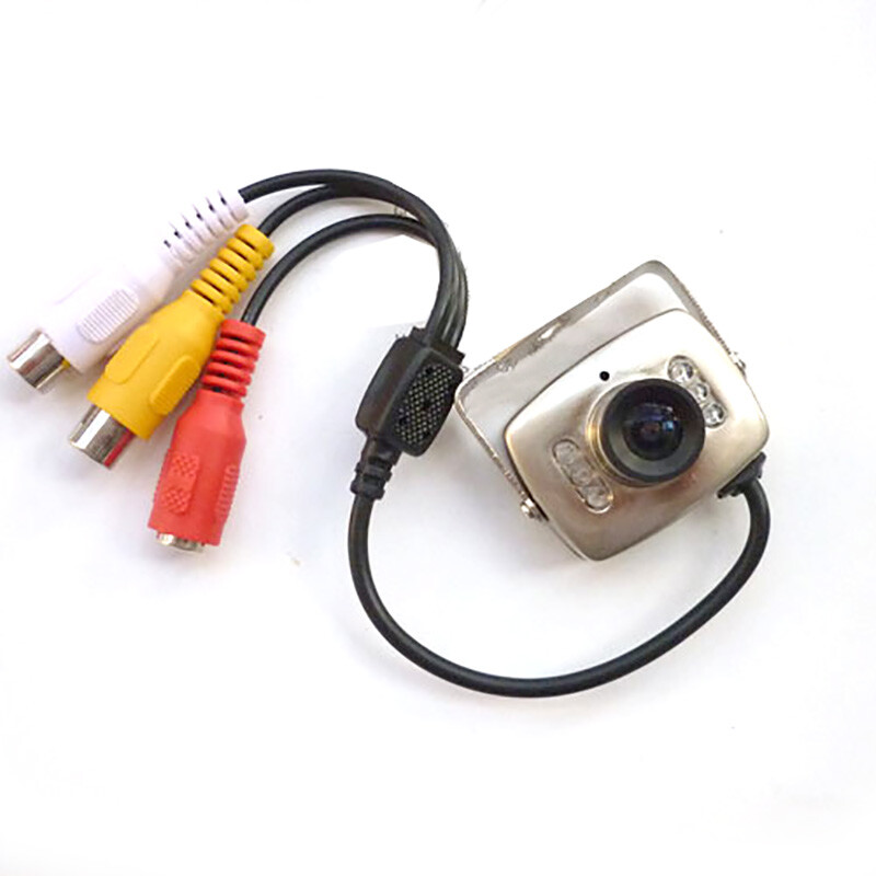 Mini 6LED CMOS 420TVL 800TVL 3.6MM Audio Video Wired Security CCTV Camera