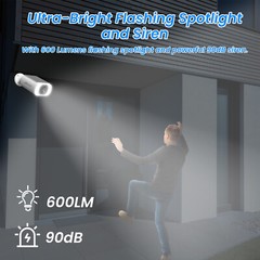 ANRAN LED Wireless 3MP Security Camera WiFi Solar Battery Floodlight Waterproof