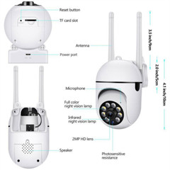 4PCS Camaras De Seguridad Para 360 5G WIFI Inalambrica Con Vision Nocturna Audio
